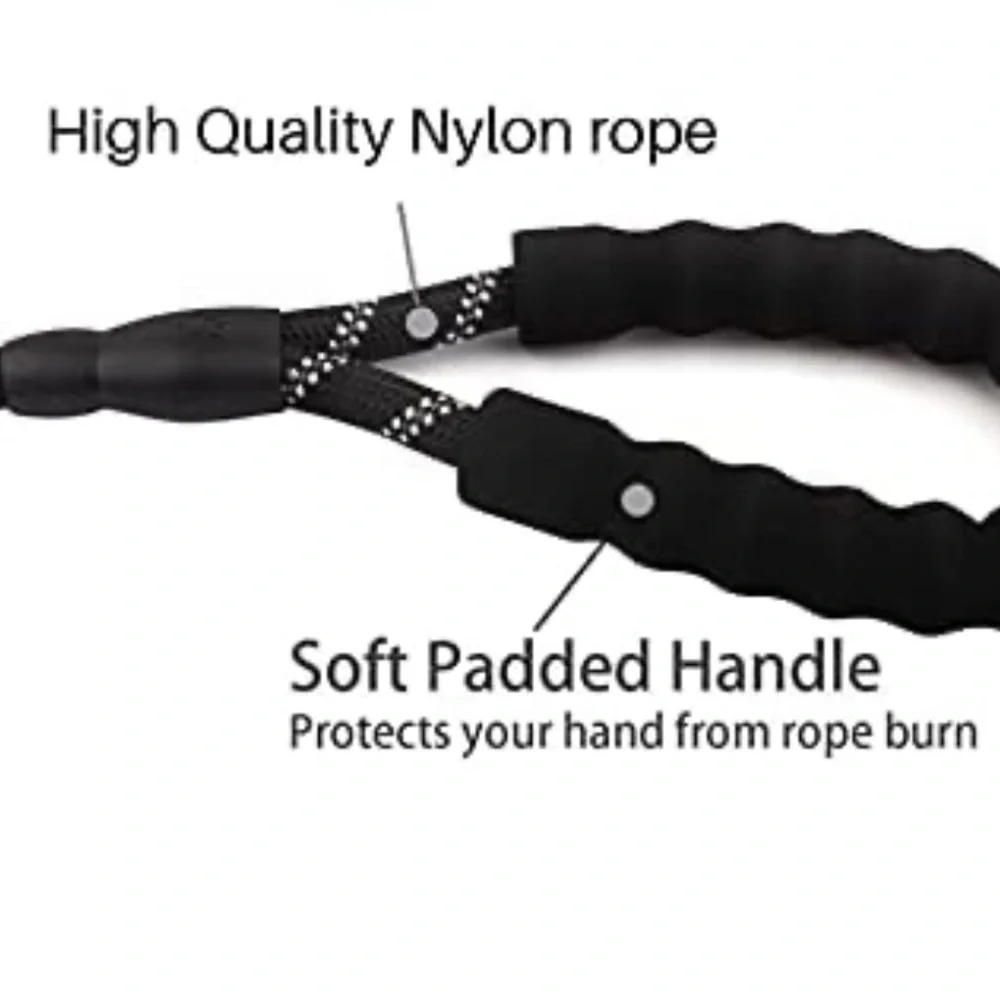 Heavy Duty Reflective 5 Foot Dog Leash With Padded Handle NEW